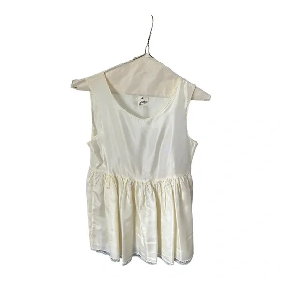 VTG First Holy Communion Dress Cream Lace 3 Piece 80s 90s Dress Slip Scarf READ - Picture 13 of 16